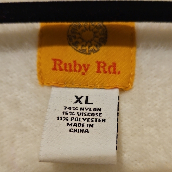 Ruby Rd. Cream Button-Up Coat - Picture 2 of 3